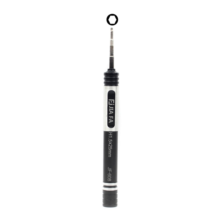 JF-608-H1.5 Cacciavite a testa esagonale per riparazione di telefoni cellulari in metallo, H1.5 Torx JF-608-H1.5 Cacciavite a testa esagonale per riparazione di telefoni cellulari in metallo, H1.5 Torx